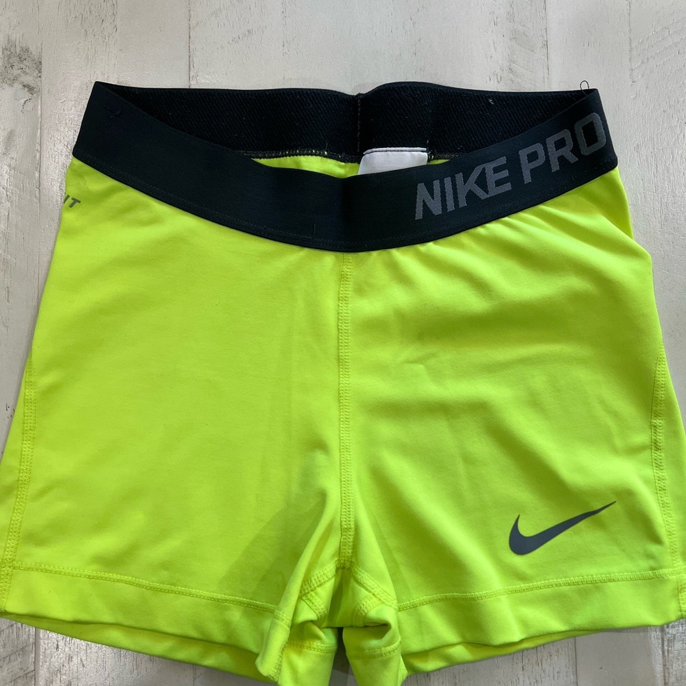 Nike Green and Black Athletic Shorts